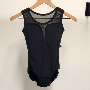 Luckyleo black leotard- adult small